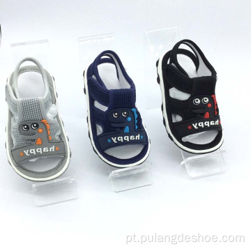 novo design de sandálias de menino bebê com som